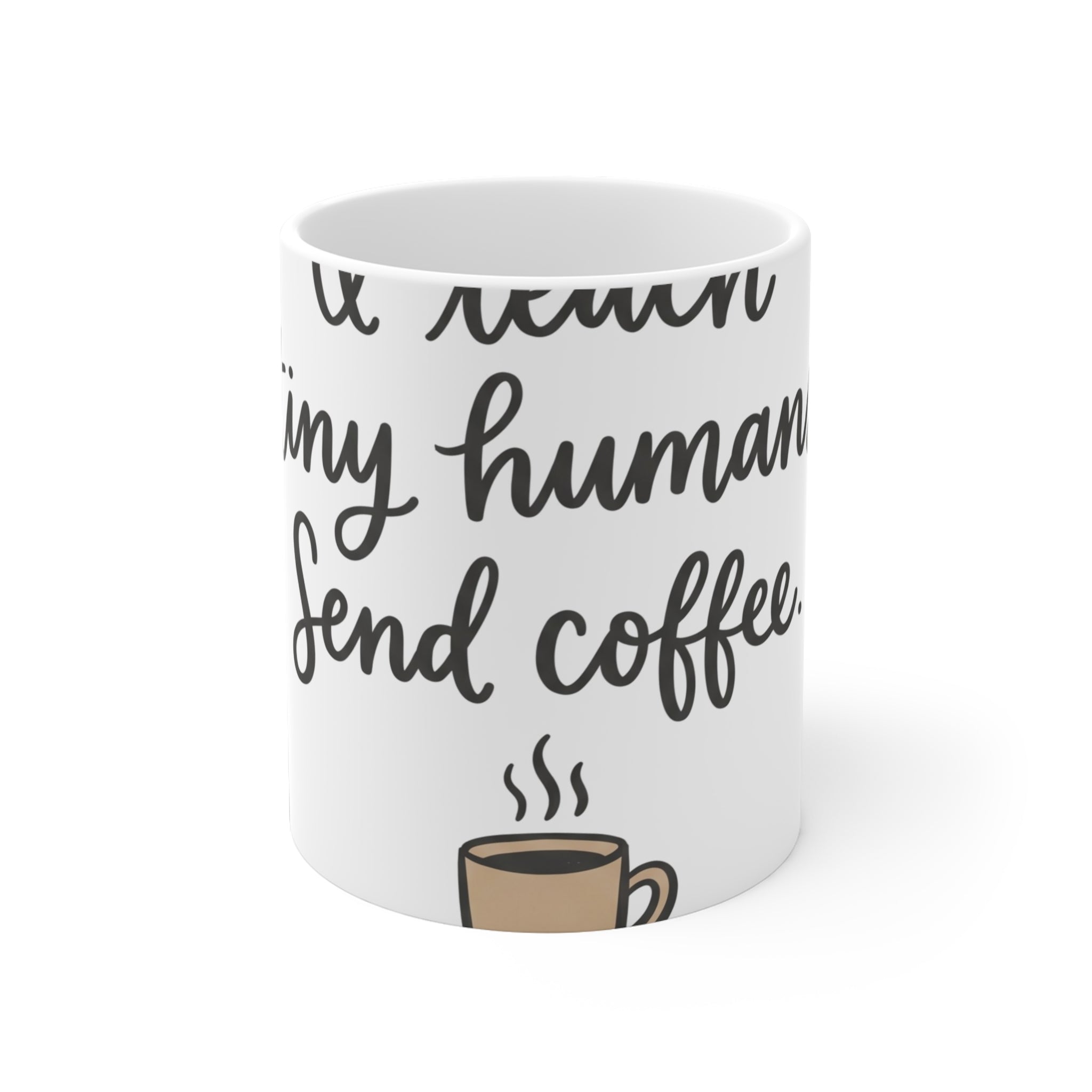 I Teach Tiny Humans. Send Coffee. — Ceramic Mug