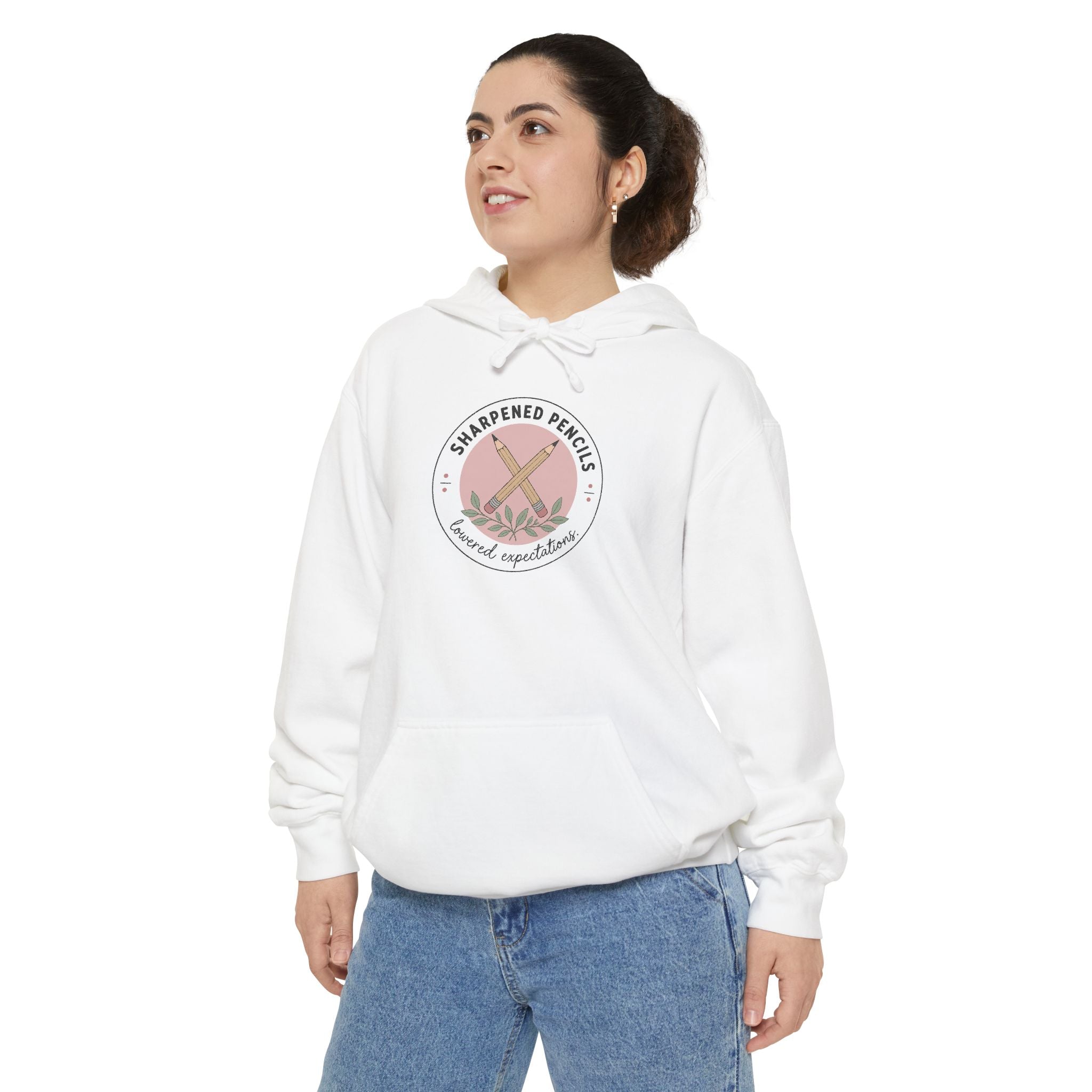 Sharpened Pencils, Lowered Expectations — Garment-Dyed Hoodie