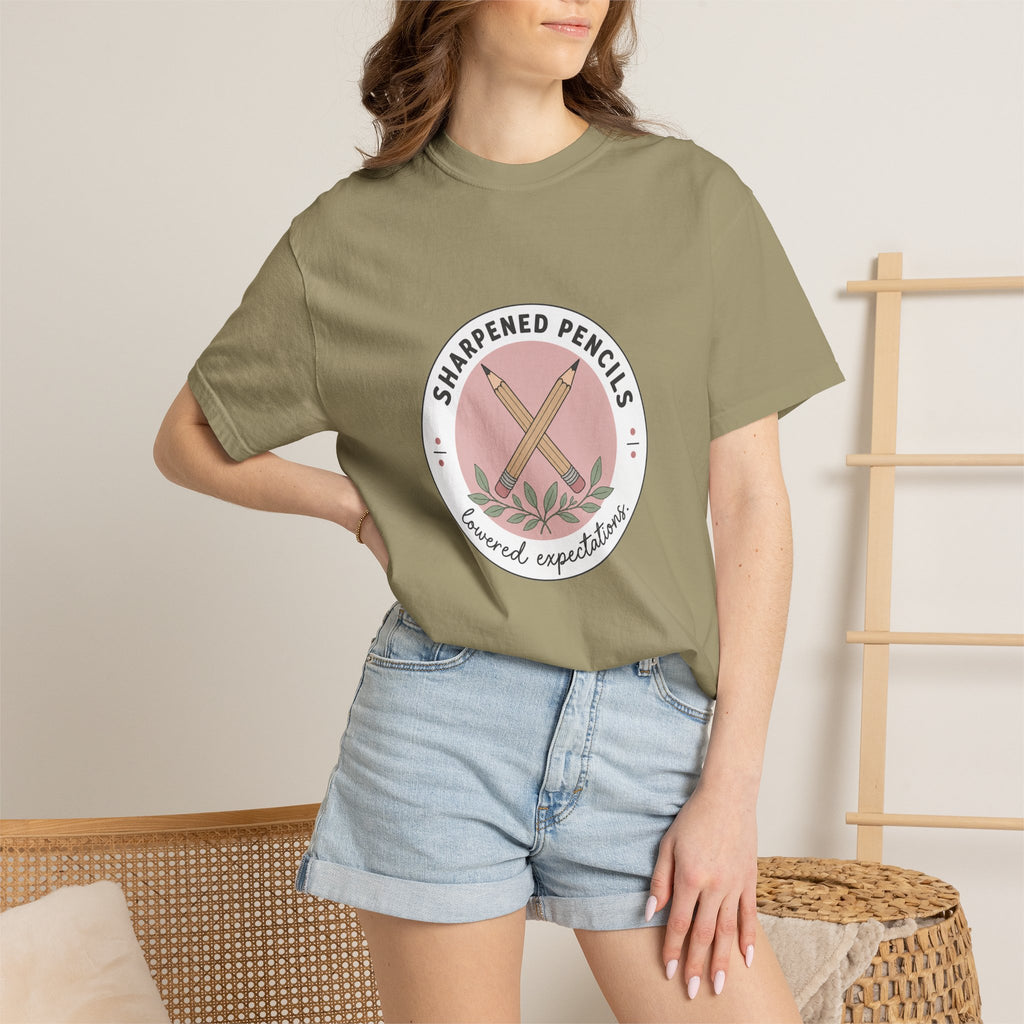 Sharpened Pencils, Lowered Expectations — Garment-Dyed Tee