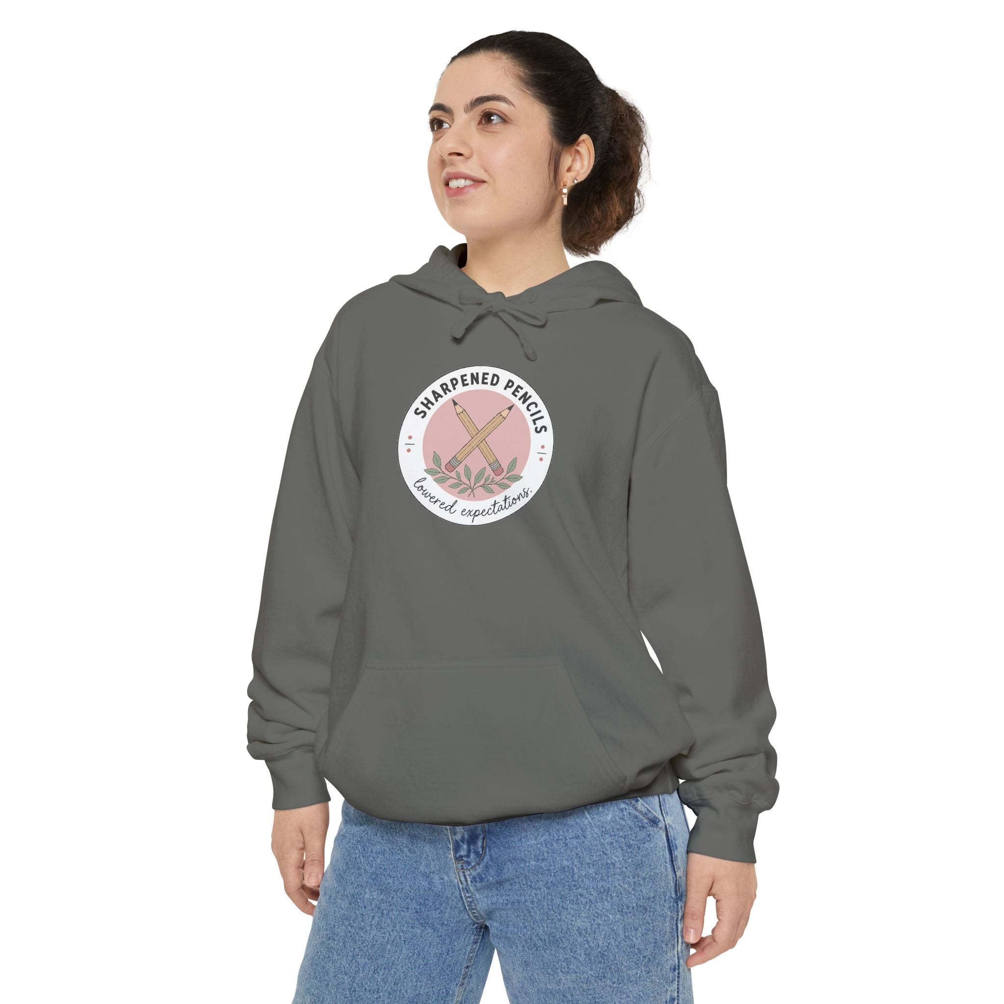 Sharpened Pencils, Lowered Expectations — Garment-Dyed Hoodie